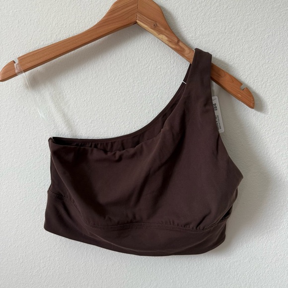 NWT Lululemon Align Asymmetrical Bra *Light Support, A/B Cup Espresso Size 10 - Picture 1 of 10